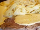 Recette Steaks sauce foie gras