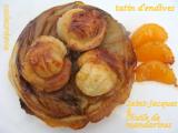 Recette Saint-jacques à l'huile de mandarine et tatin d'endives