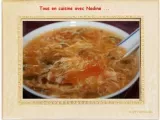 Recette Soupe chinoise aux oeufs et aux tomates