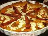 Recette Tarte potiron, chèvre, jambon