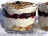 Recette Tiramisu au pavot et myrtilles à la cannelle.