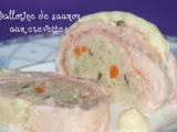 Recette Ballotine de saumon aux crevettes