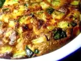 Recette Flan fondant & léger aux courgettes et poivrons