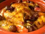 Recette Suprême de volaille caramelise aux epices pommes, marrons &sauce