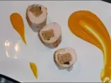 Recette Dinde farcie au foie gras et mousseline potimarron à la passion ...