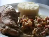 Recette Cuisses de lapin au cidre et champignons