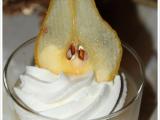 Recette Soupe de poire chantilly à la cardamome et sa cristalline de poire