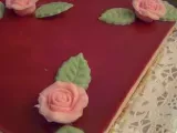 Recette Bavarois fraise sur biscuit sablé au chocolat