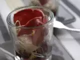 Recette Verrines de betterave rouge, germes de luzerne & magret de canard fumé