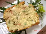 Recette Cake aux oignons nouveaux, lardons fumés et feta
