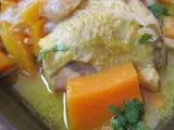Recette Tajine facile poulet carottes orange