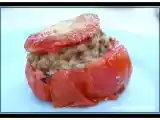 Recette Tomates farcies au risotto de boeuf