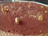 Recette Entremet choco-praliné et mousse noire aux éclats de nougatine de sésame