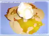 Recette Ananas roti et sa sauce caramel au lait de coco