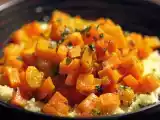 Recette Tajine végétarien aux carottes et raisins blonds