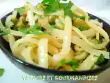 Recette Linguine aux petits pois