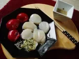 Recette Saint-jacques en sashimi aux graines de sésame