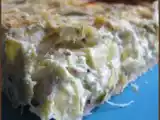 Recette Tarte aux poireaux et au curry (et au chèvre aussi, sans oeufs)