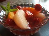 Recette Soupe de poires, brugnons et fruits rouges