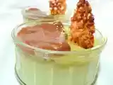 Recette Crèmes brûlées pistache /chocolat et nougatine.