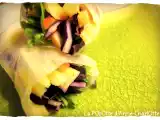 Recette Rouleaux de printemps... d'hiver! choux rouge et pomme rose