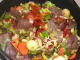 Recette Mijoté de boeuf à la bière et aux petits légumes colorés