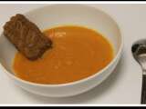 Recette Soupe de carottes au gingembre et spéculoos