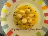 Recette Riz safrané aux saint jacques