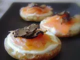 Recette Minis blinis de saumon aux truffes...