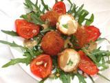 Recette Salade de roquette aux beignets de mozzarella