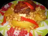 Recette Couscous aux navets, pomme de terre, pois-chiche et poulet