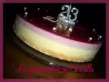 Recette Bavarois chocolat blanc- framboises