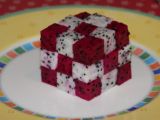 Recette Rubik's cube de fruits exotiques