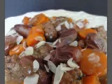 Recette Tajine de keftas d'agneau aux dattes & carottes