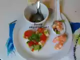 Recette Cuillère aux crevettes & coeur de palmier au maïs