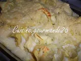Recette Gratin de tortellinis au gorgonzola et noix sauce au parmesan