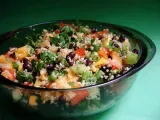 Recette Salade de quinoa, mangue et haricots noirs