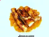 Recette Pavé de saumon laqué miel-soja, carottes caramélisées a la coriandre