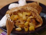 Recette Crêpe fourrée aux pommes-bananes-ananas et poivre de sichuan