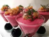 Recette Verrines de betterave et crevettes parfumées à l'aneth