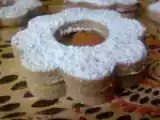 Recette Sablés à la farine de châtaignes fourrés à la confiture de potiron