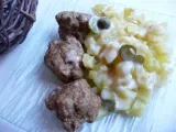Recette Boulettes de boeuf, pommes de terre et sauce aux cornichons