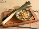 Recette Gratin de polenta au poireau et à la raclette