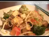 Recette Poêlée de tofu fumé & halloumi et sauce satay