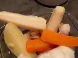 Recette Pot au feu de lieu jaune au persil tubéreux.