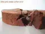 Recette Gâteau mousse chocolat confiture lait d'amandes