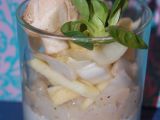 Recette Verrine salée: crème, noix de saint-jacques, pommes, endives