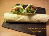 Recette Wraps au poulet tandoori