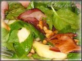 Recette Salade d'épinards au bacon & pignons