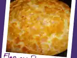 Recette Flan au roquefort - flán con roquefort